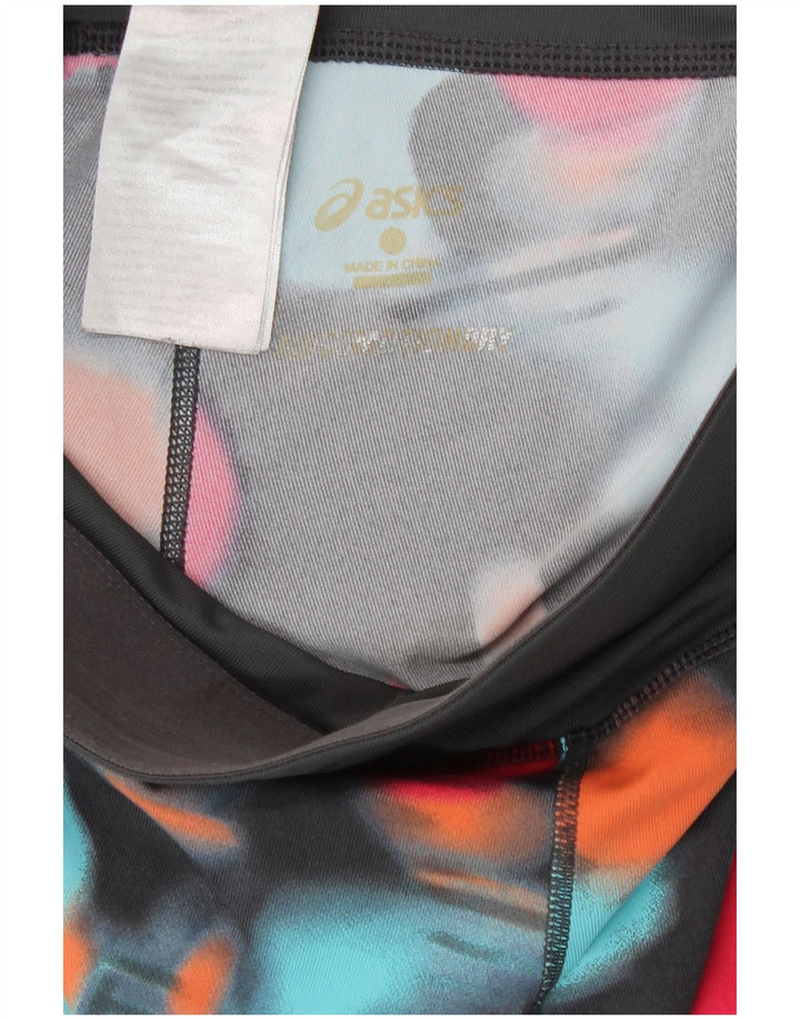 Asics Leggings para mujer Reino Unido 8 Pequeño Poliéster geométrico multicolor
