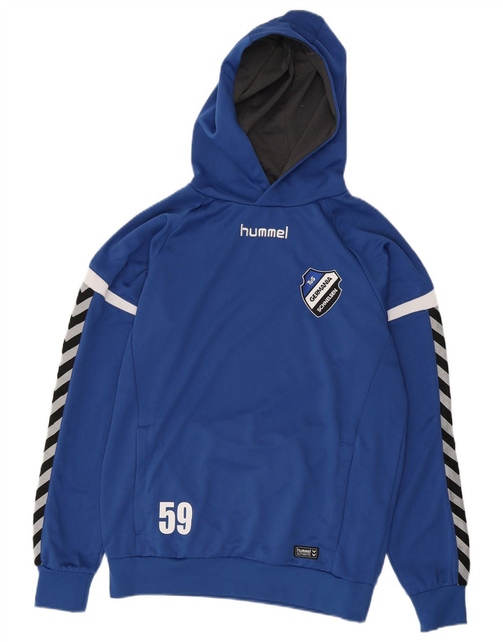 Hummel Hombre Sudadera Con Capucha Gráfica Jersey Pequeño Poliéster Azul