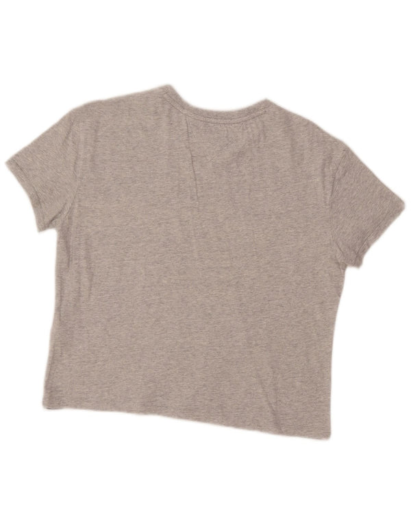 Tommy Hilfiger Camiseta con gráfico extragrande para mujer UK 6 XS Gris moteado