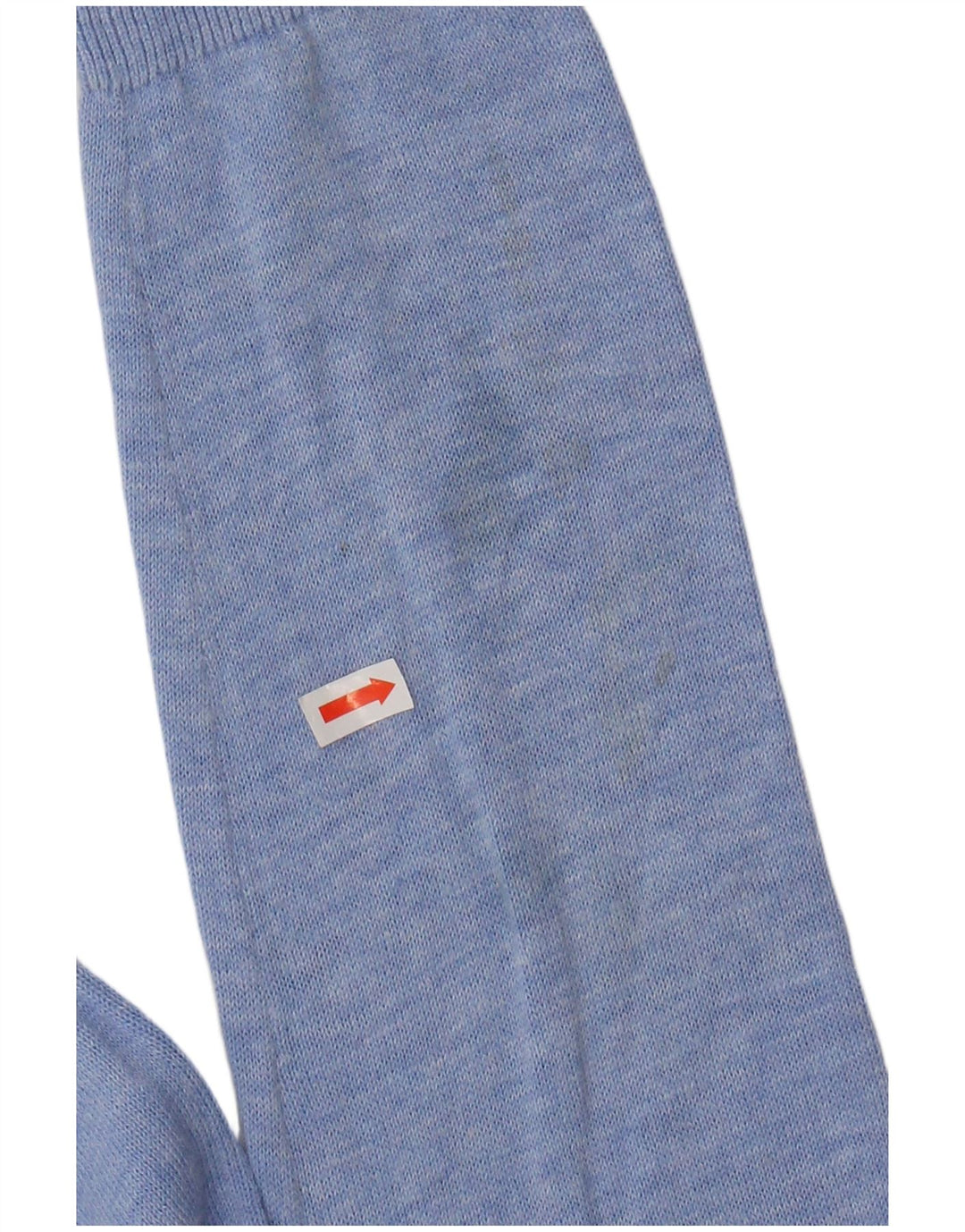 WHITE STUFF Suéter tipo cárdigan para mujer UK 10 Pequeño algodón moteado azul