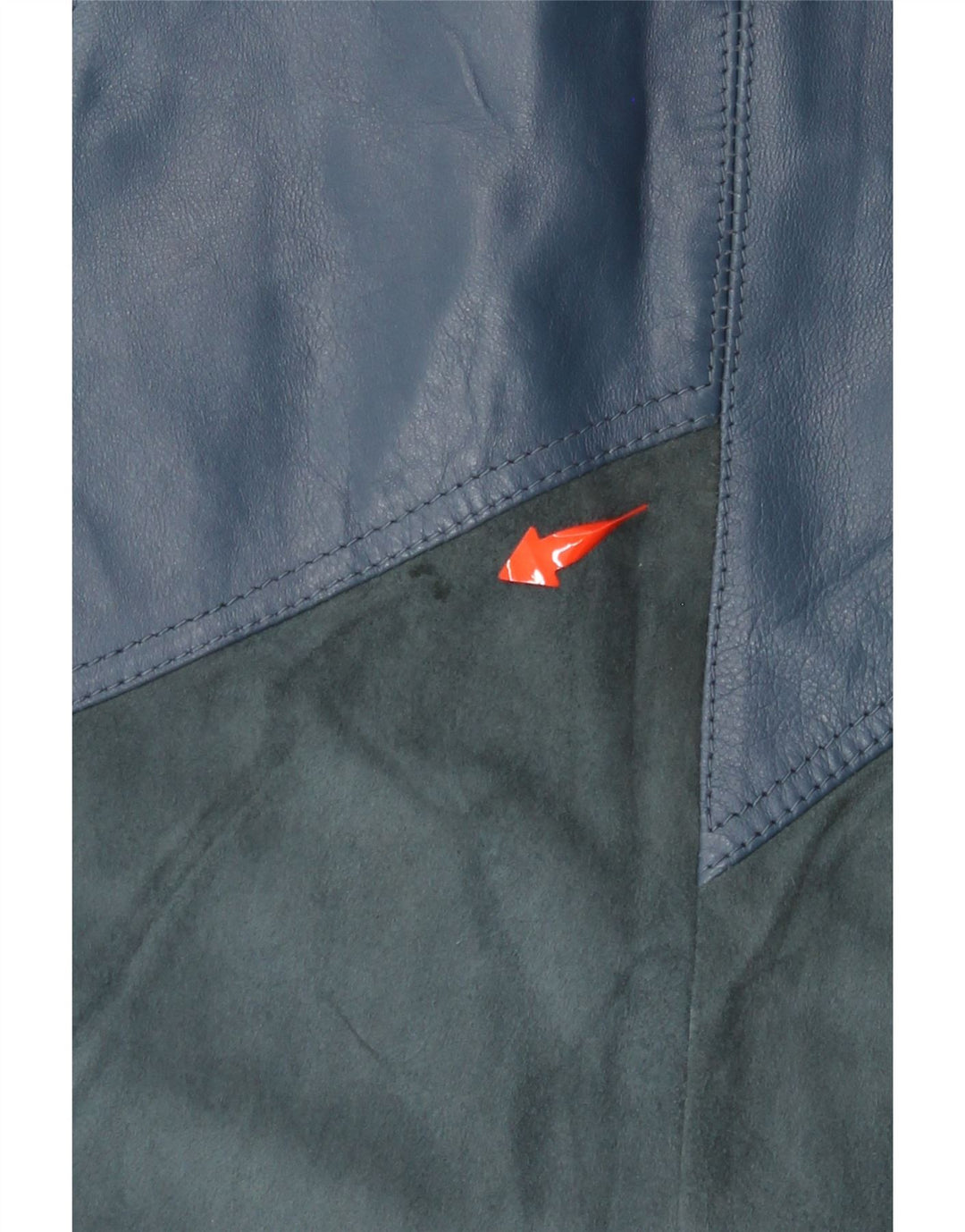 Falda de cuero para mujer VINTAGE W30 Azul medio