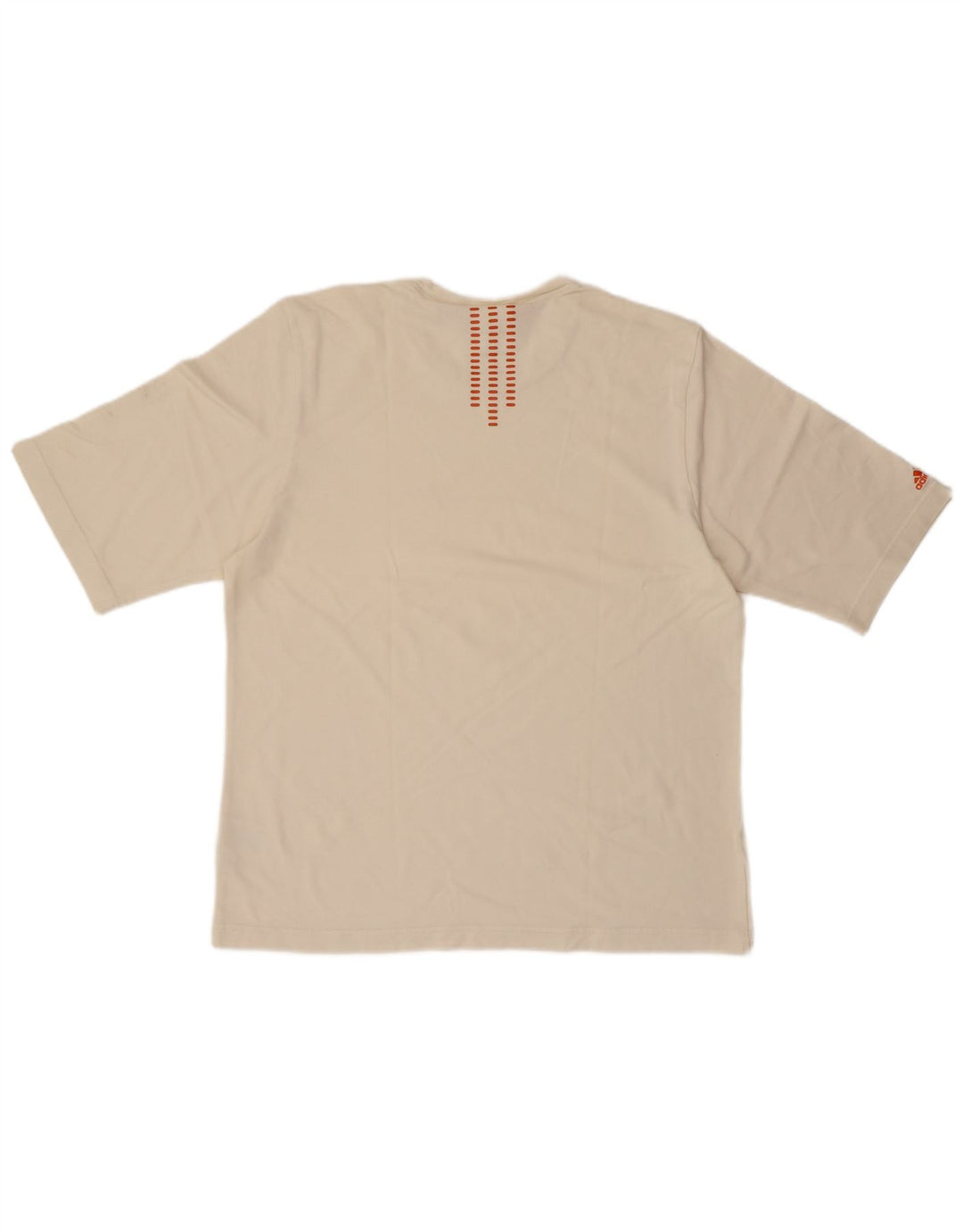 ADIDAS Camiseta gráfica para hombre Top grande de algodón blanco roto