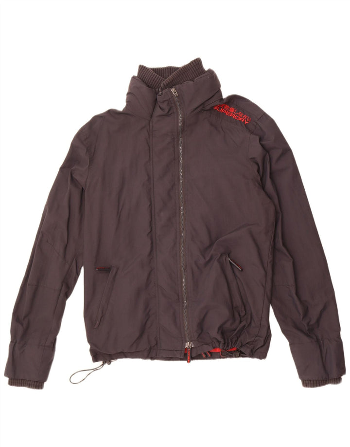 Superdry Chubasquero Hombre UK 42 XL Nylon Gris