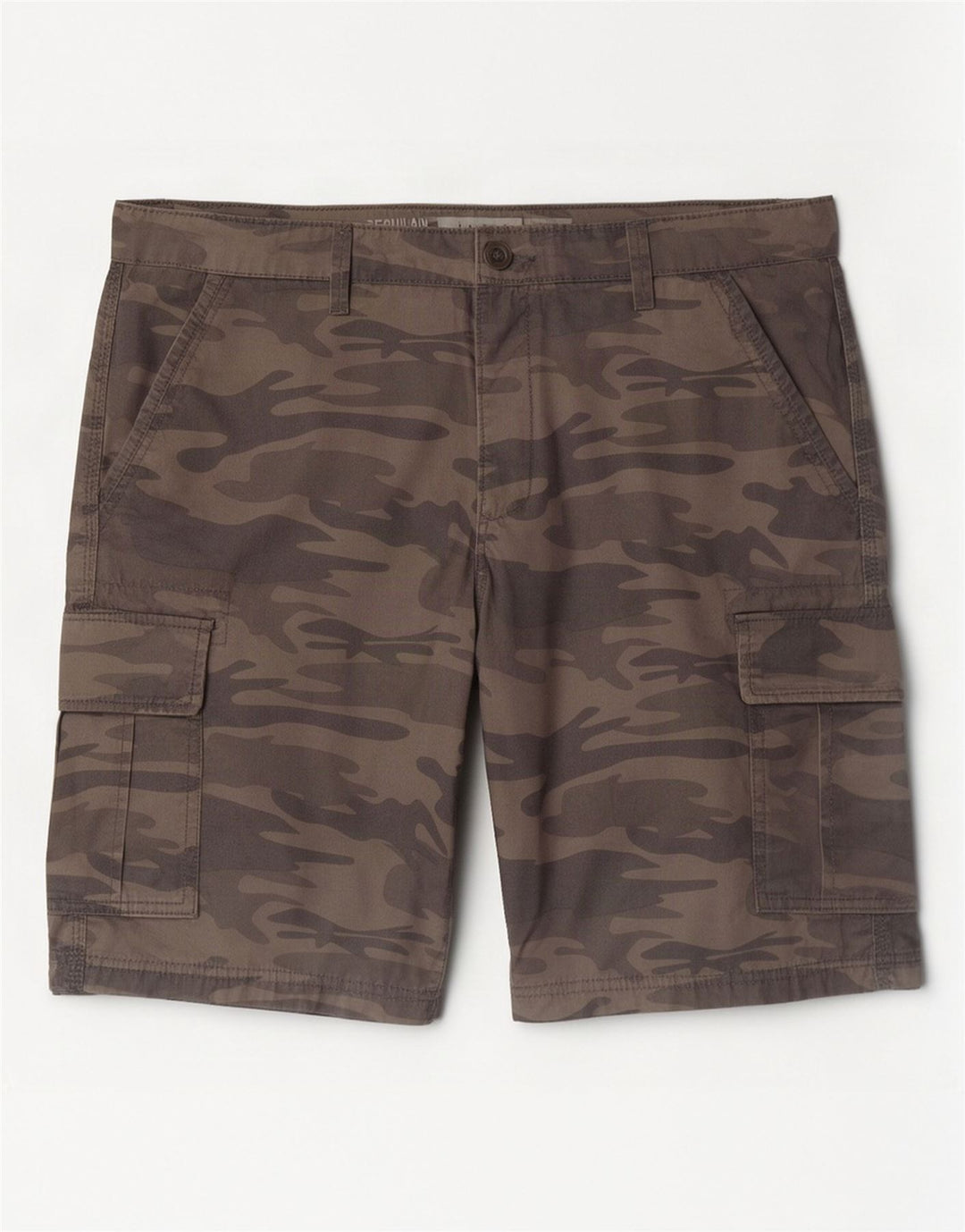 In Extenso Pantalones cortos cargo regulares para hombre W36 Algodón de camuflaje gris grande