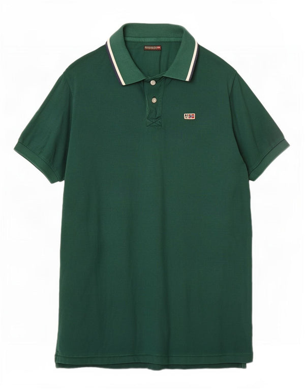 Napapijri Polo Geographic Hombre XL Algodón Verde