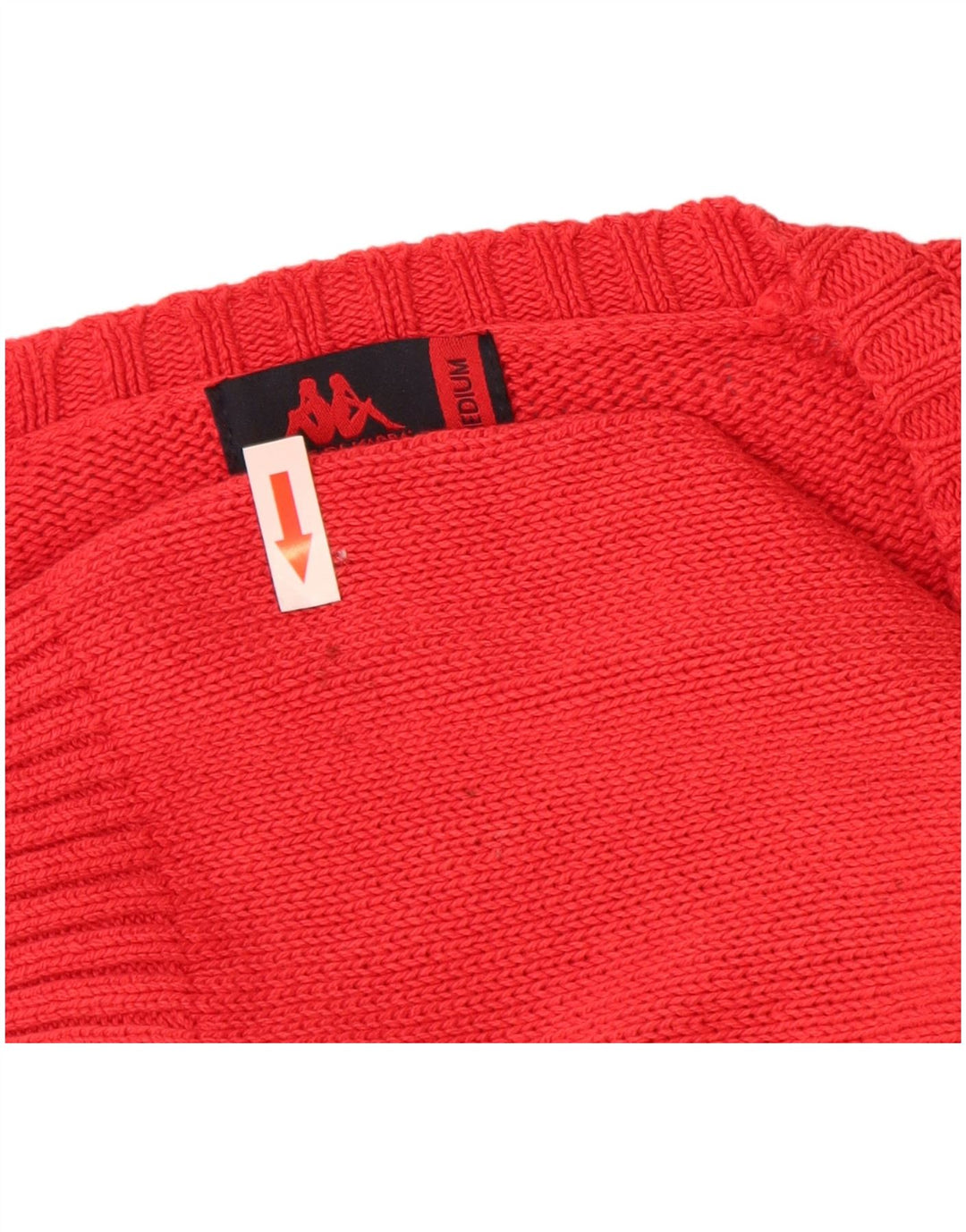 Kappa Hombre Jersey Con Cuello En V Jersey De Algodón Rojo Medio