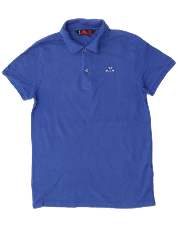 Polo Kappa Hombre Algodón Azul Medio