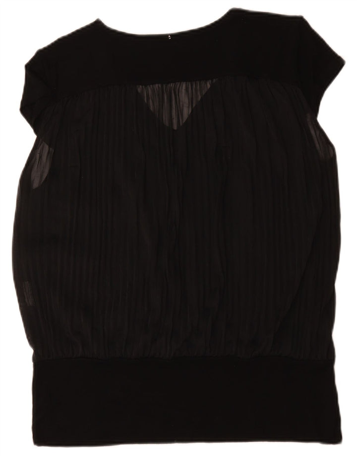 Max Mara Blusa para mujer Top UK 44 Grande Negro