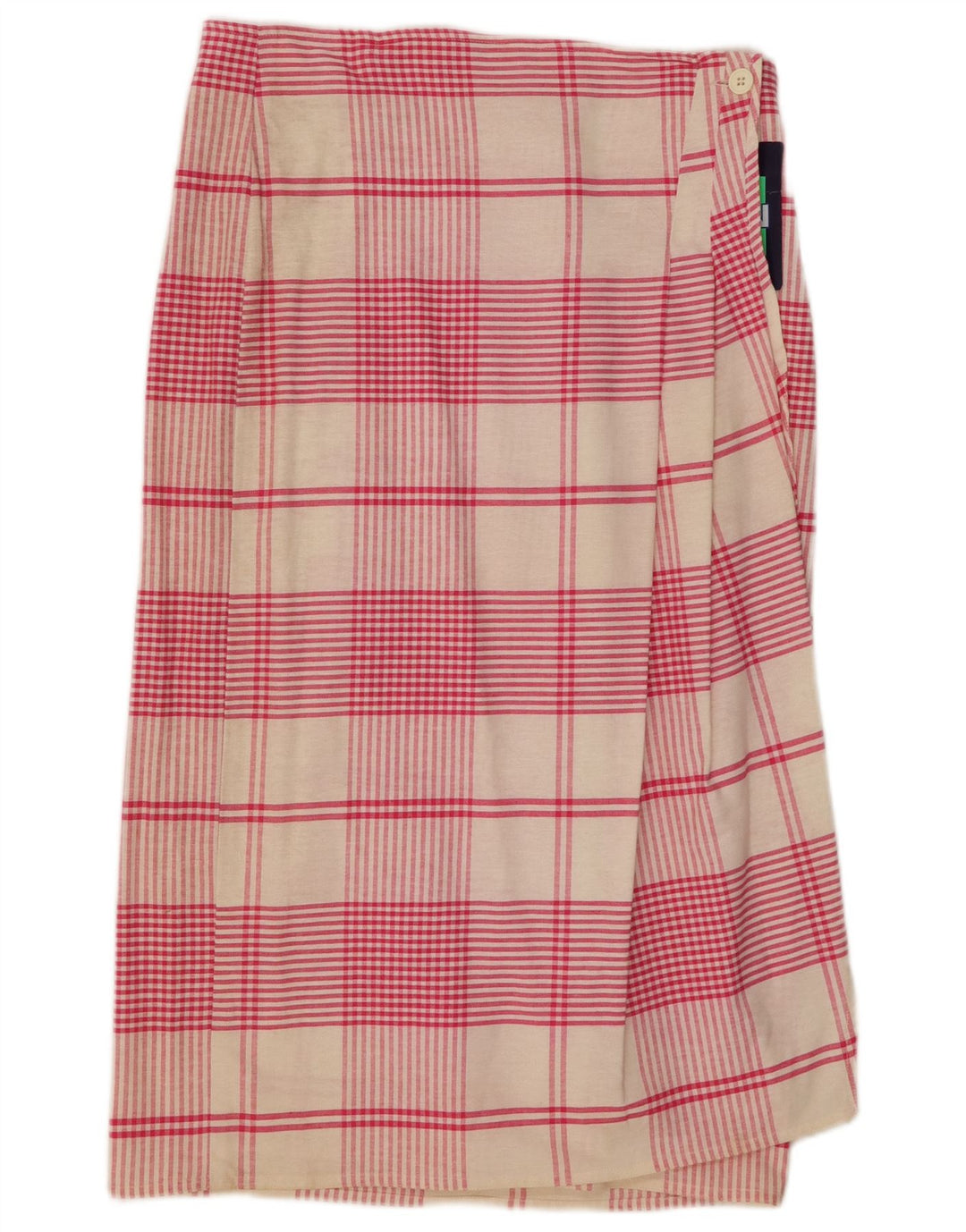 Falda cruzada para mujer Touche IT 46 Large W30 Pink Check Cotton