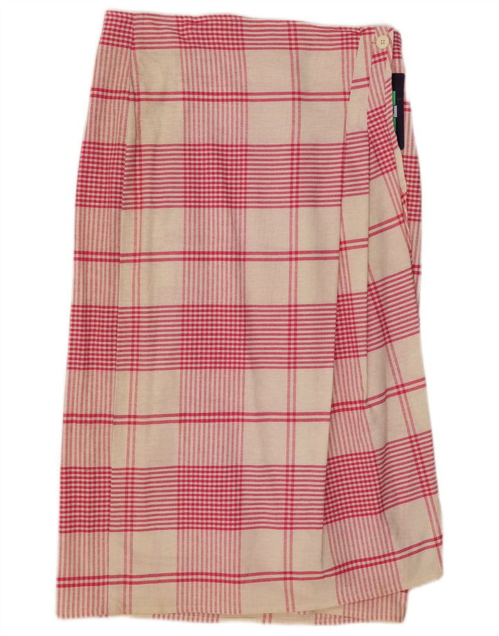 Falda cruzada para mujer Touche IT 46 Large W30 Pink Check Cotton