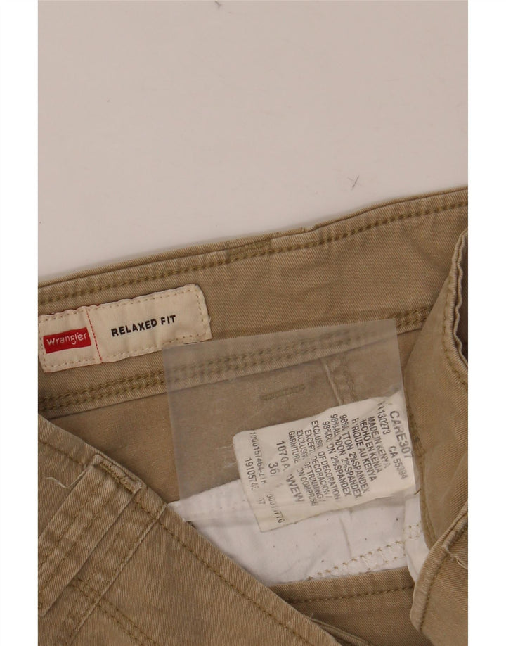 WRANGLER Pantalones cargo de ajuste relajado para hombre W36 L34 Algodón beige