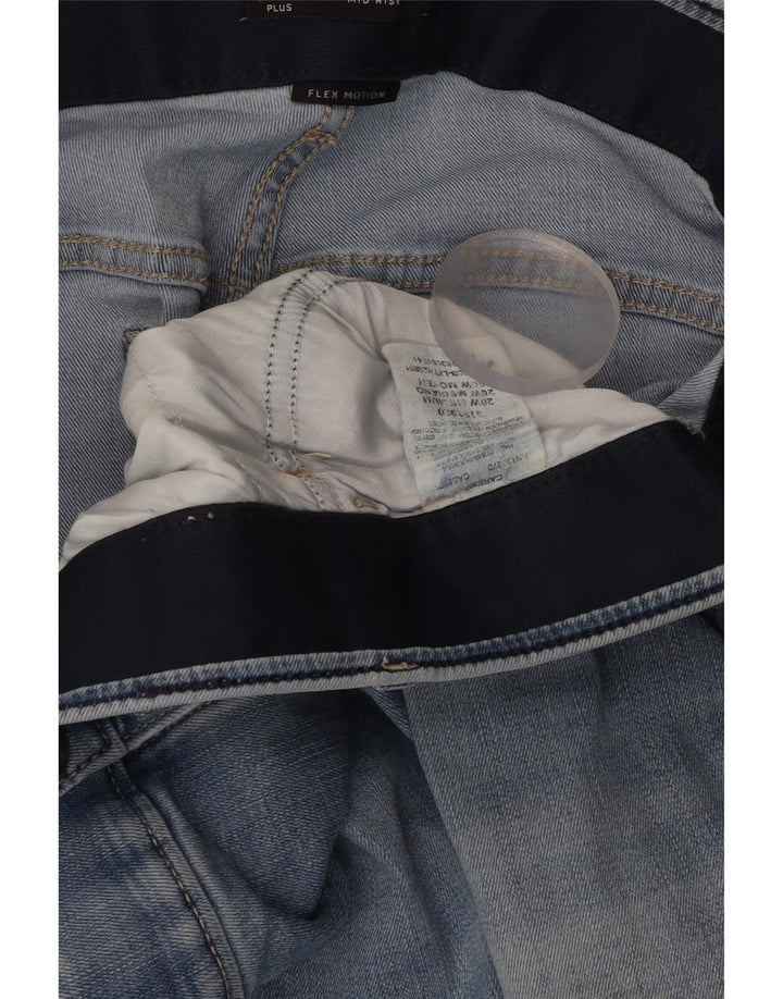 LEE Bermudas de mezclilla de tiro medio para mujer W40 2XL Algodón azul