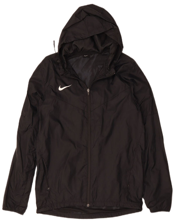Nike Chaqueta impermeable con capucha para hombre UK 36 Small Black Nylon