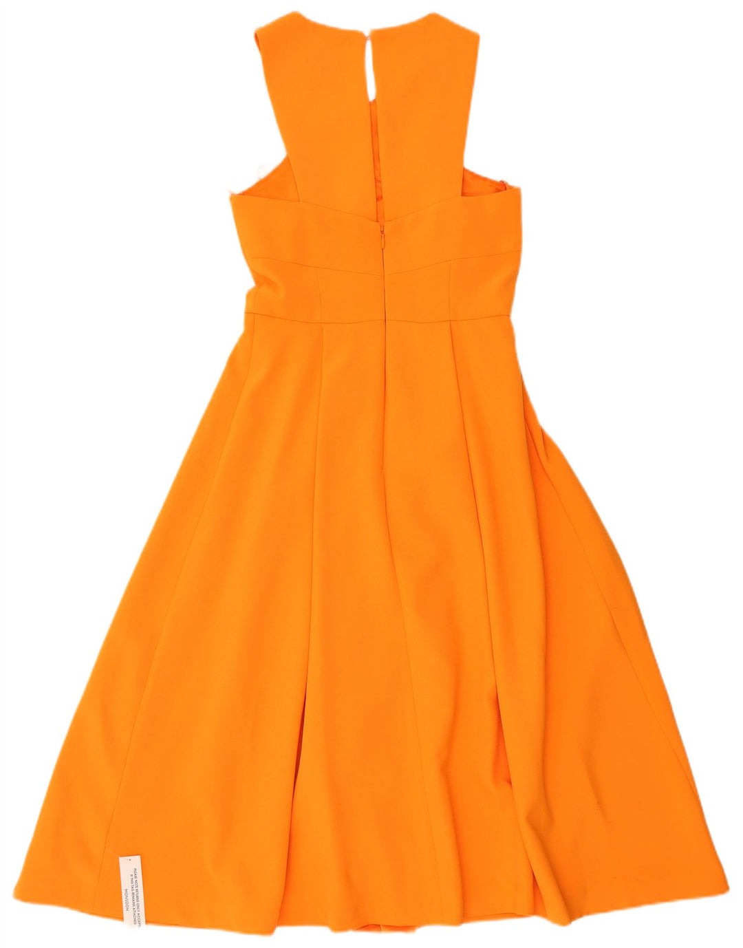 Monsoon Vestido largo sin mangas para mujer UK 8 Pequeño Poliéster naranja