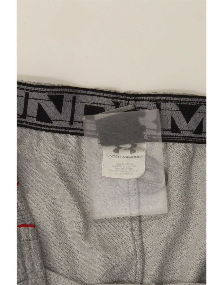 Under Armour Pantalones cortos deportivos para hombre poliéster gris grande