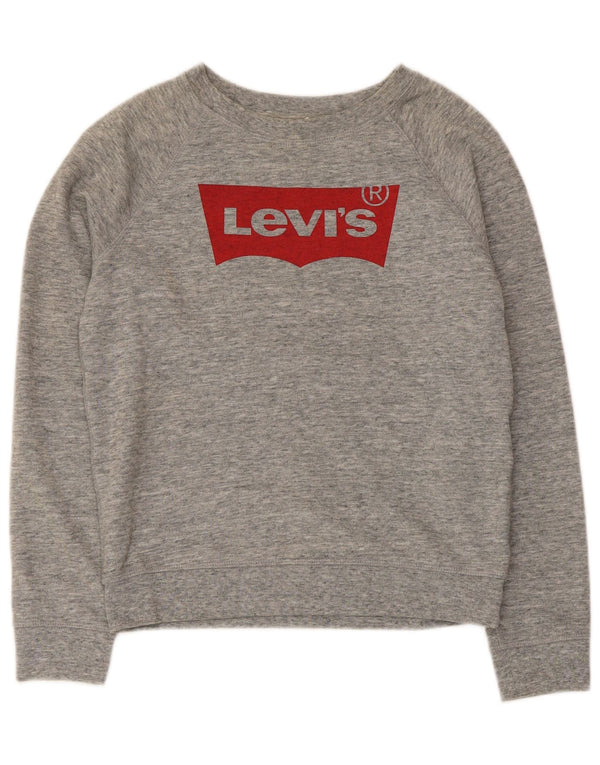 Levi's Sudadera gráfica para mujer Jumper UK 6 XS Gris moteado