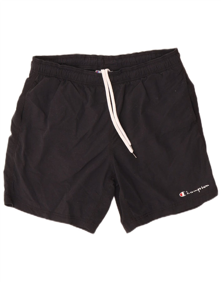 Champion Pantalones cortos deportivos para hombre mediano negro