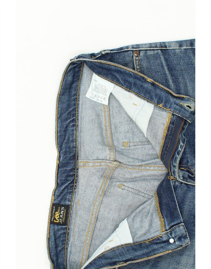 Vaqueros rectos para mujer LEE W34 L30 Algodón azul