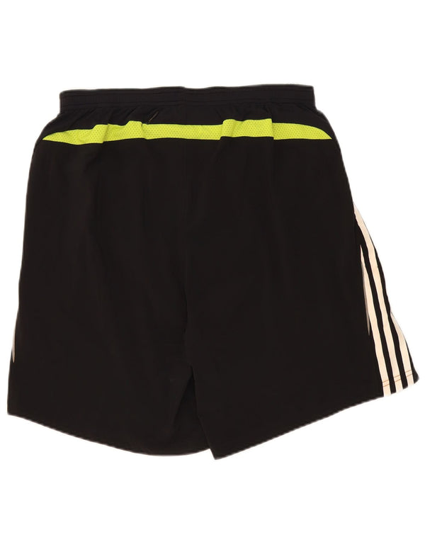 Adidas - Pantalones cortos deportivos para hombre, talla grande, color negro, poliéster