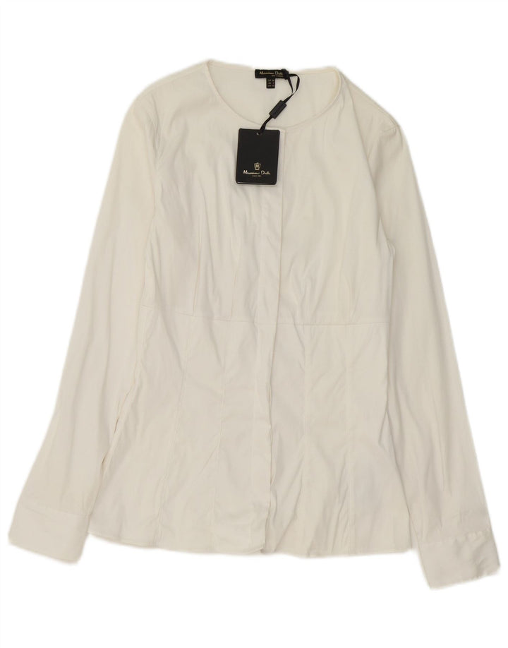 Camisa Mujer Massimo Dutti EU 34 2XS Blanco Algodón