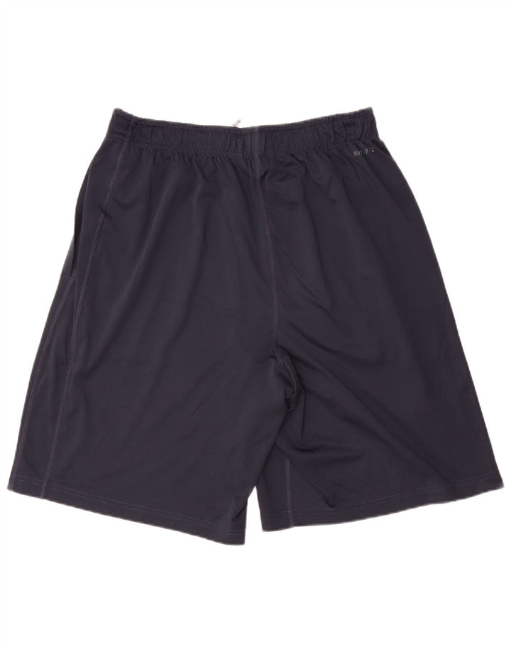 Pantalones cortos deportivos Nike Dri Fit para hombre Poliéster azul marino mediano