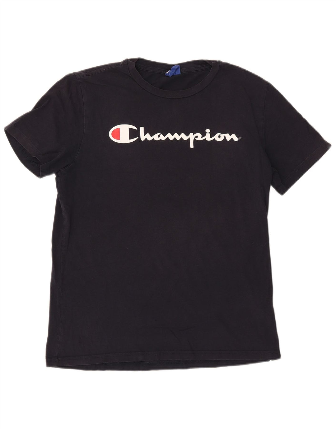 Champion Camiseta Gráfica Para Hombre Top Medium Azul Marino Algodón