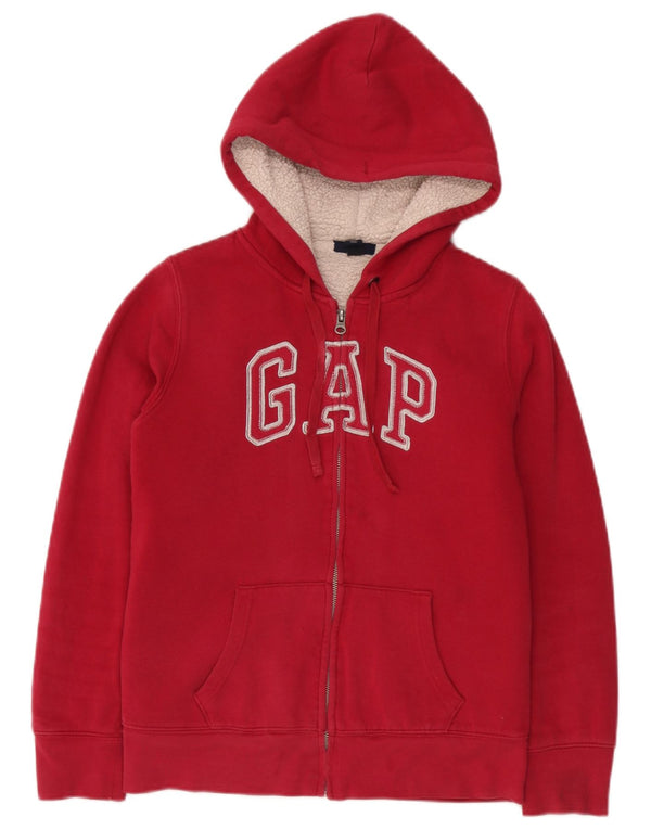 Gap Sudadera con capucha gráfica para mujer UK 10 Small Red Cotton