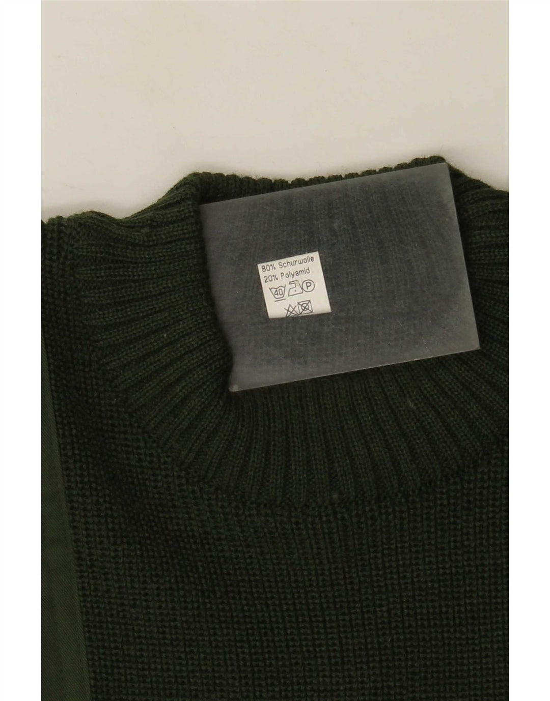 Halfen Jersey De Cuello Redondo Para Hombre IT 48 Lana Color Block Verde Medio