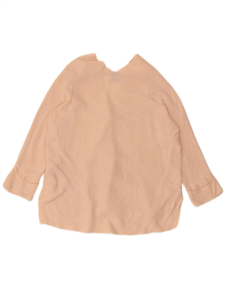 MASSIMO DUTTI Blusa extragrande de manga 3/4 para mujer UK 40 Small Pink