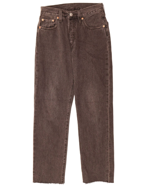 Vaqueros Levi's Mujer 501 Rectos W25 L28 Algodón Gris