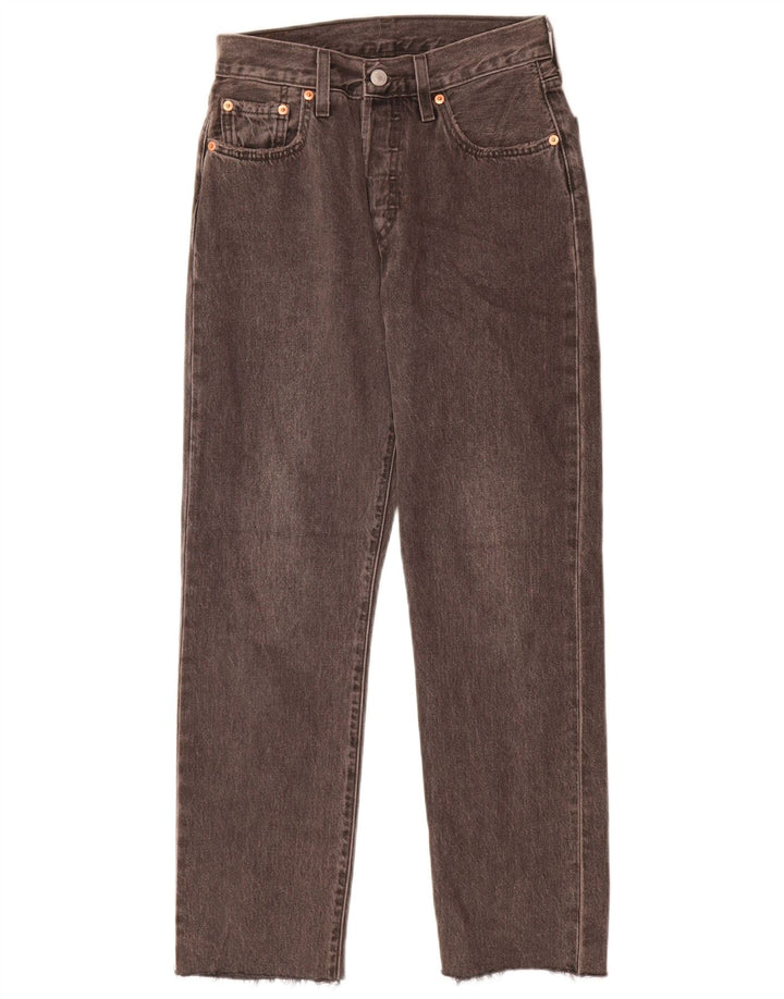 Vaqueros Levi's Mujer 501 Rectos W25 L28 Algodón Gris