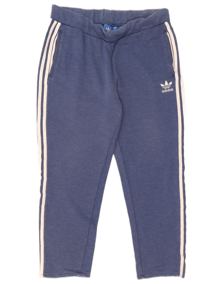 Adidas Mujer Capri Chándal Pantalones UK 40 Grande Poliéster Azul