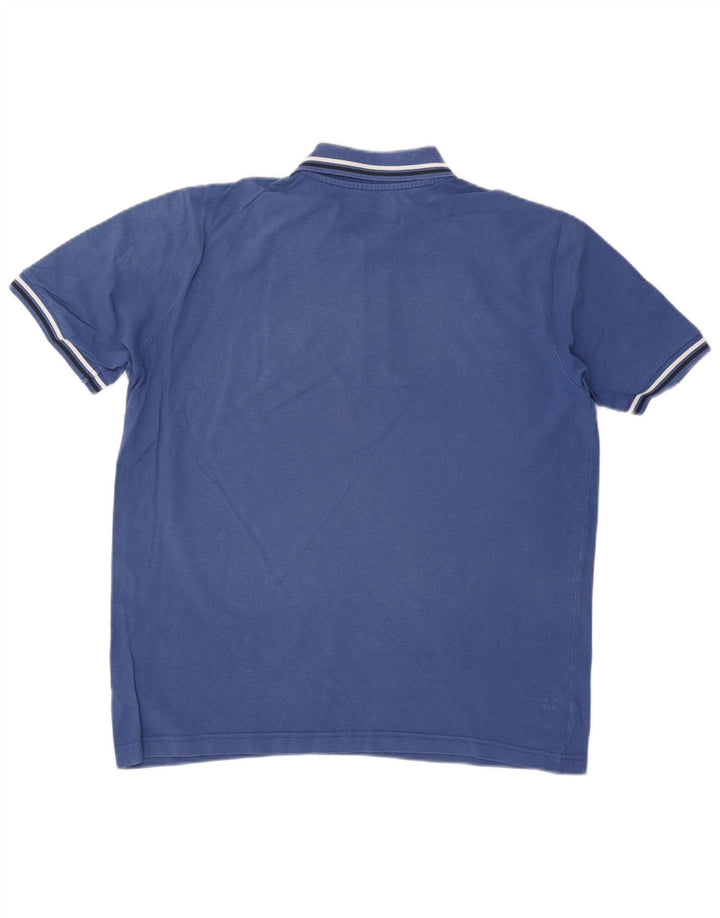 KAPPA Polo Hombre Grande Azul Algodón