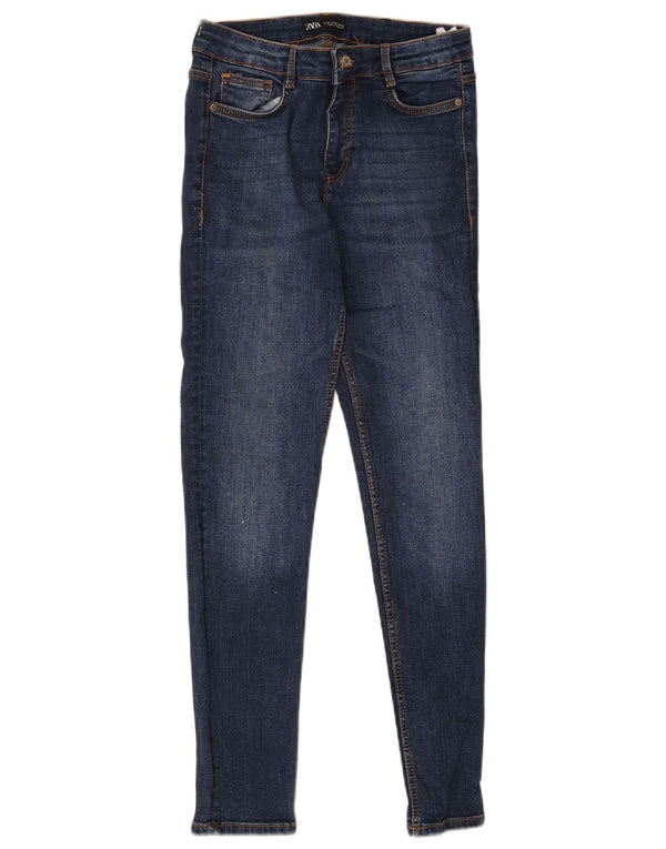 Zara Vaqueros pitillo para mujer EU 38 Small W28 L27 Algodón azul