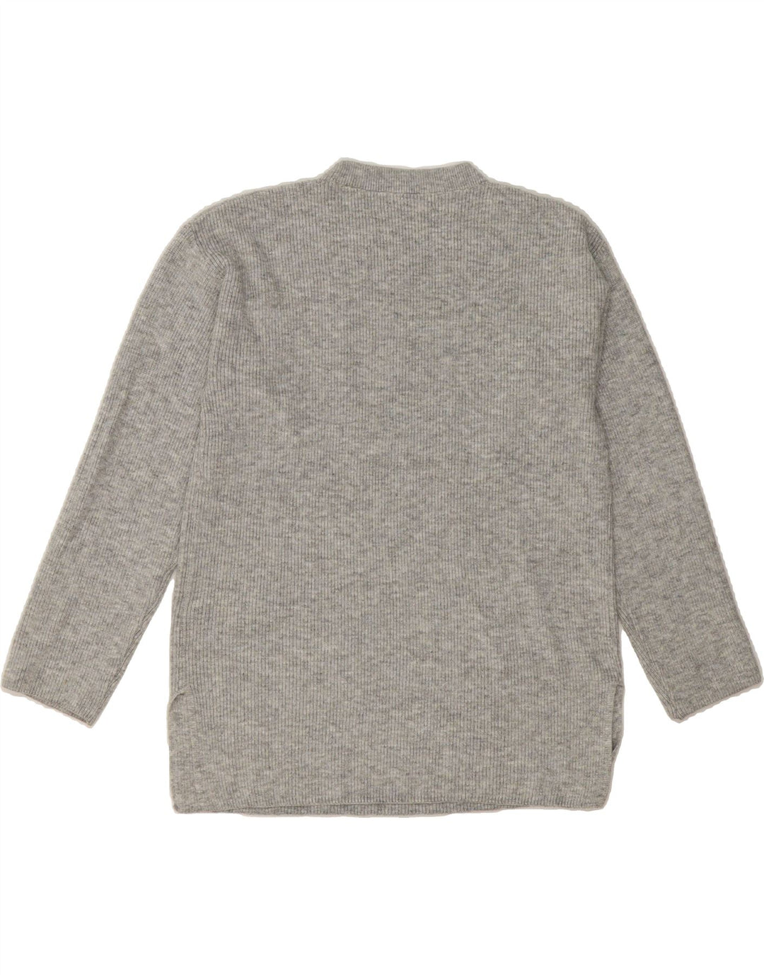 MARKS & SPENCER Womens Crew Neck Jumper Sweater UK 14 Medium Grey Vintage Marks & Spencer and Second-Hand Marks & Spencer from Messina Hembry 