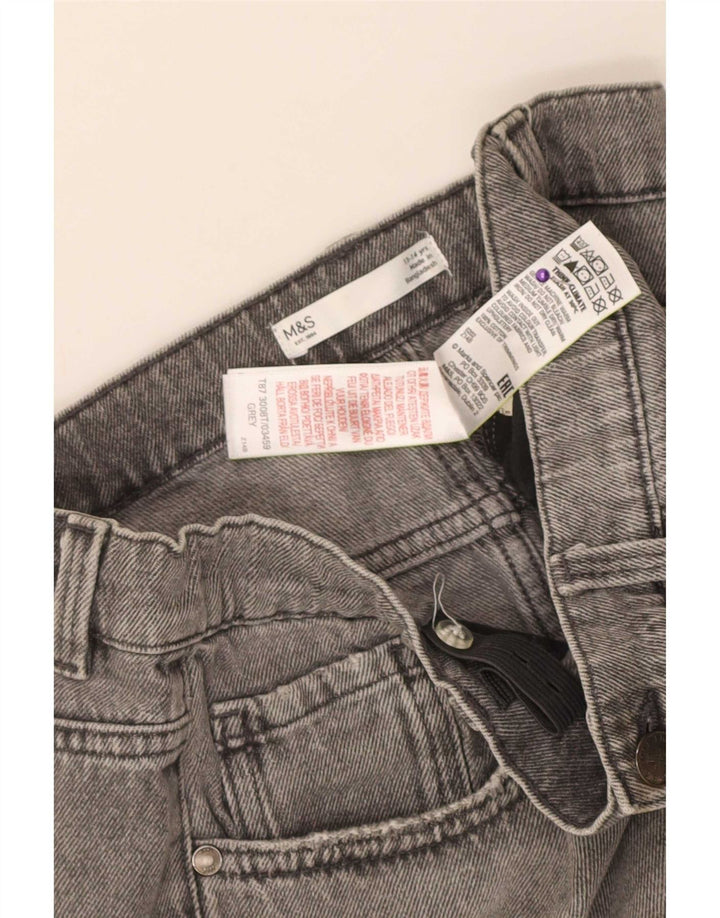 Marks & Spencer Pantalones cortos vaqueros para niños 13-14 años W30 Algodón gris