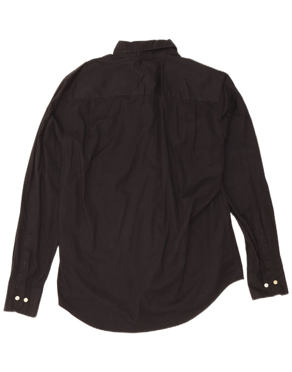 Tommy Hilfiger Mens Custom Fit Shirt Medium Black Cotton