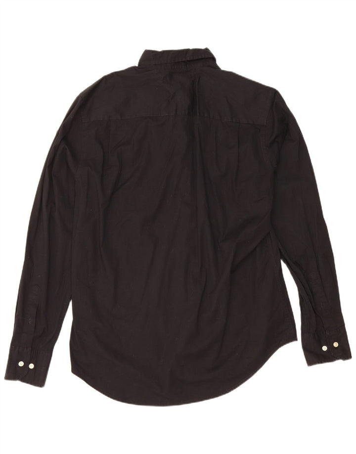 Tommy Hilfiger Camisa Custom Fit para Hombre Algodón Negro Mediano