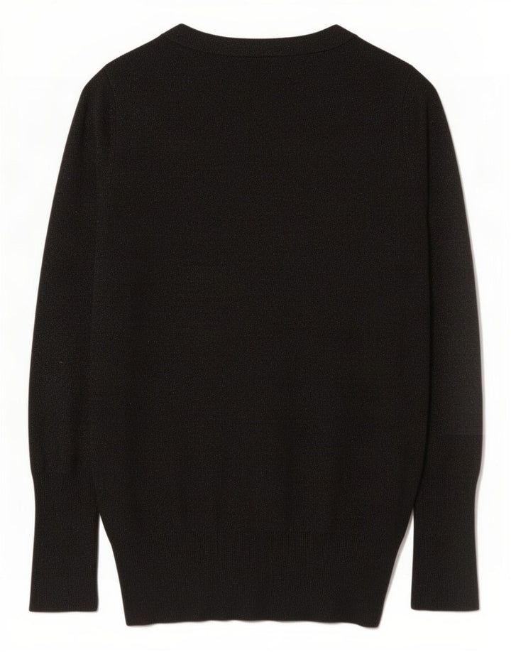 Zara Mujer Cárdigan Suéter UK 12 Rayón Gris Medio