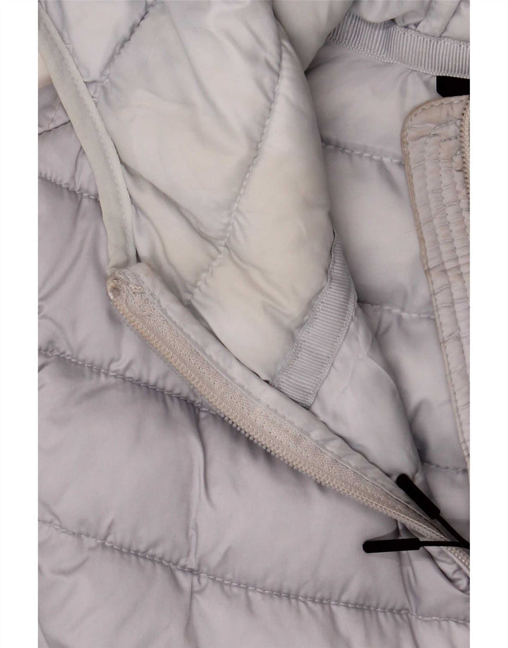 Napapijri Chaqueta acolchada con capucha Geographic para mujer UK 44 Gris medio