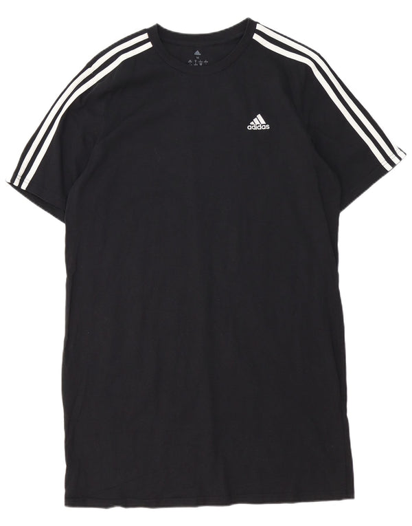 Adidas Vestido Camiseta Mujer UK 12/14 Mediano Negro Algodón