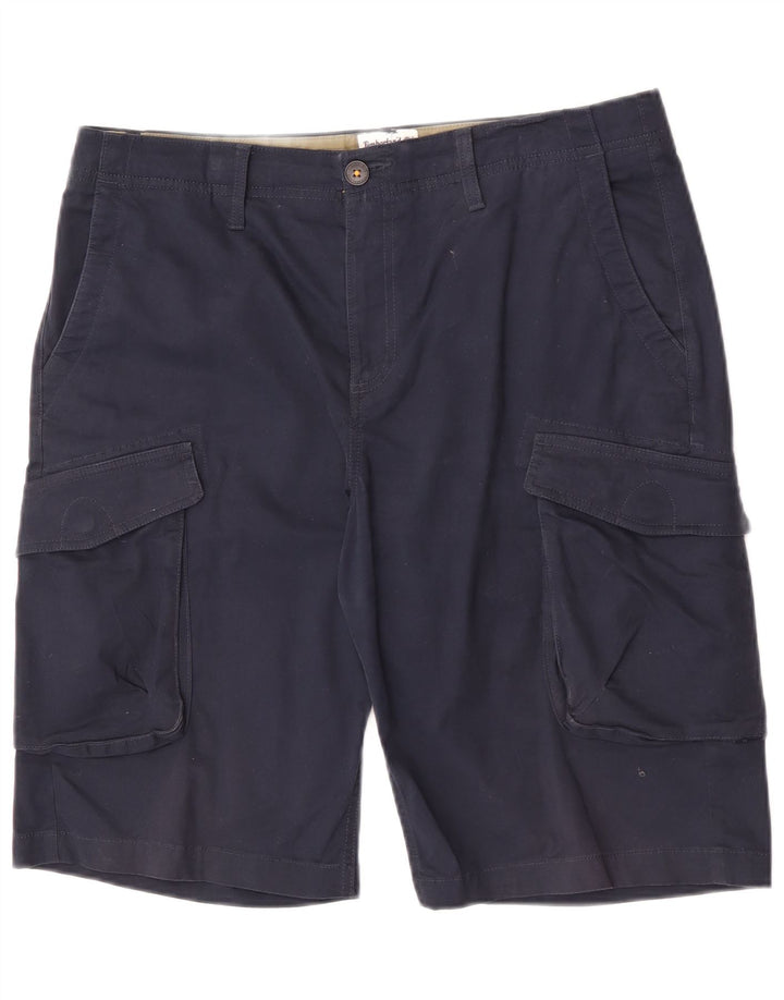 Timberland pantalones cortos cargo para hombre W34 grande algodón azul marino