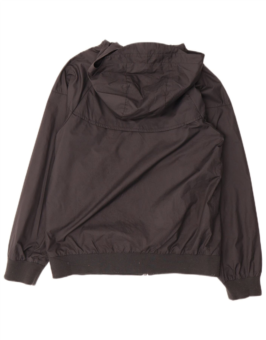 Nike - Chaqueta impermeable con capucha para mujer, talla M, poliéster negro