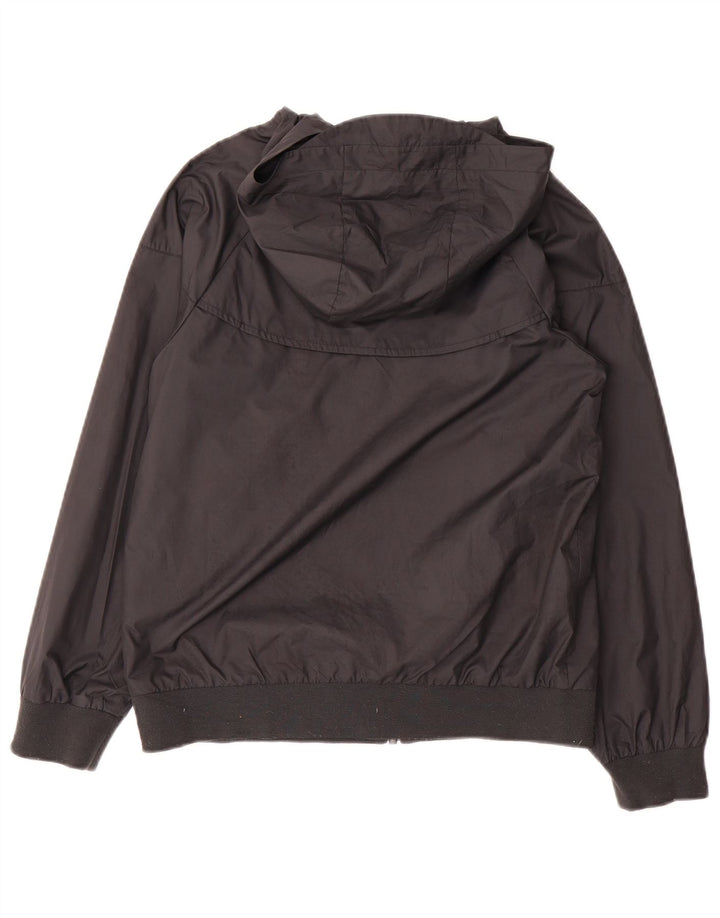 Nike - Chaqueta impermeable con capucha para mujer, talla M, poliéster negro