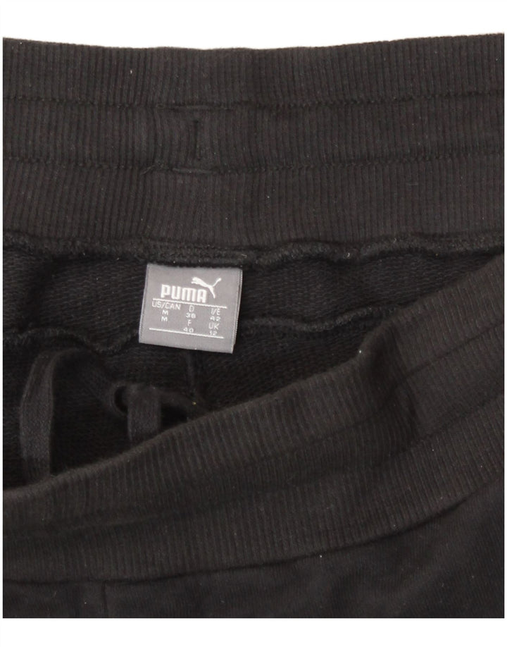 Puma Pantalones de chándal para mujer UK 12 Medium Negro Poliéster