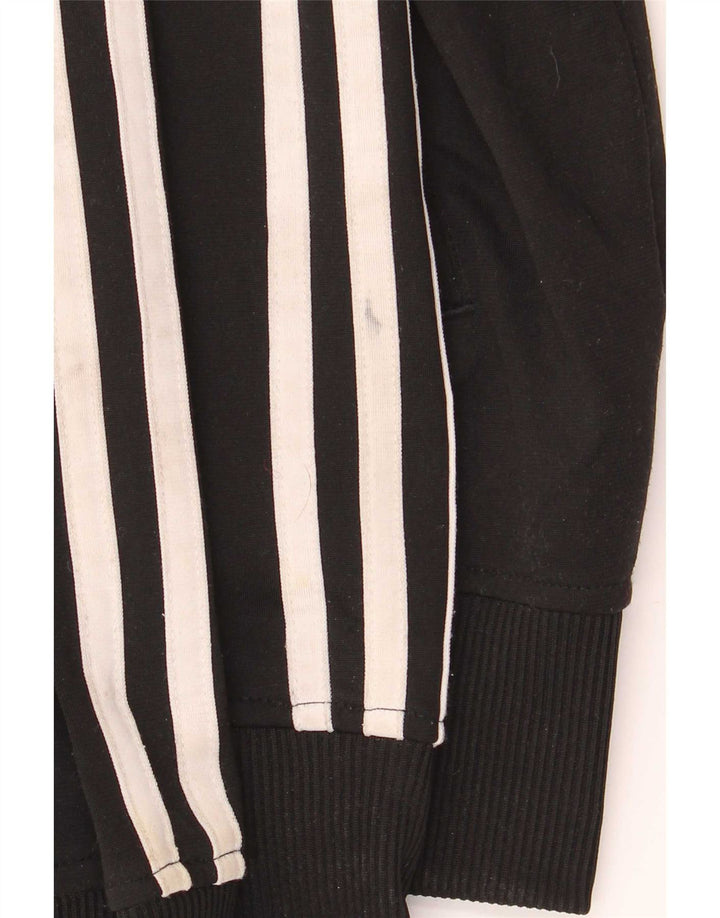 Adidas - Chaqueta de chándal para hombre, talla grande, poliéster negro