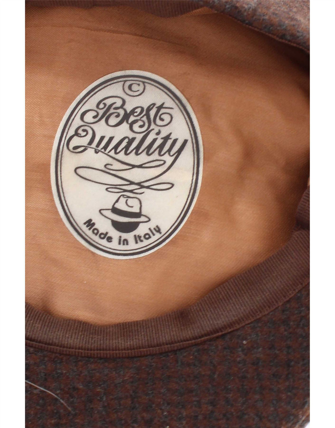 Gorra plana vintage para hombre pequeña marrón a cuadros clásica