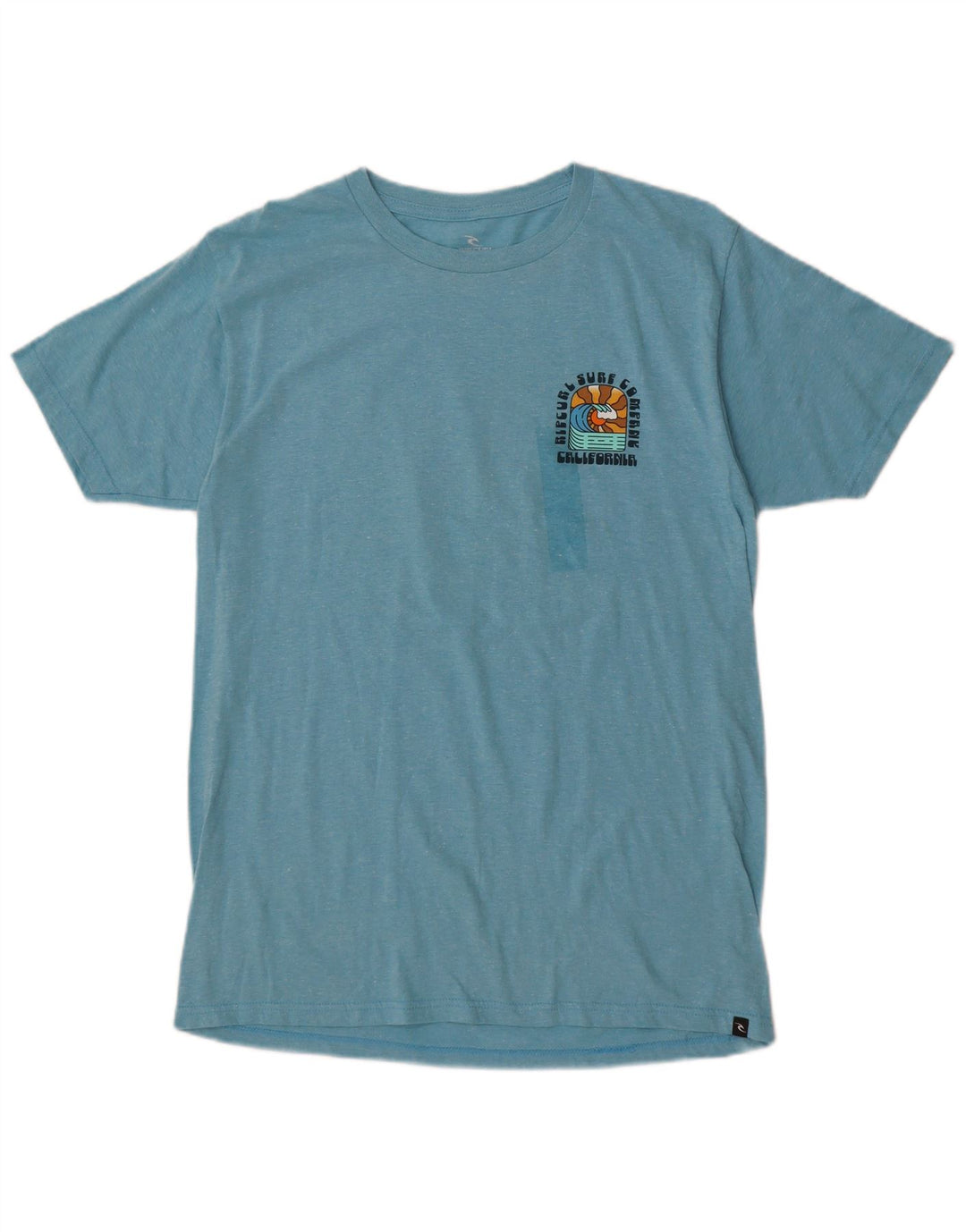 Rip Curl Camiseta estampada de ajuste estándar para hombre Top de algodón moteado en azul medio