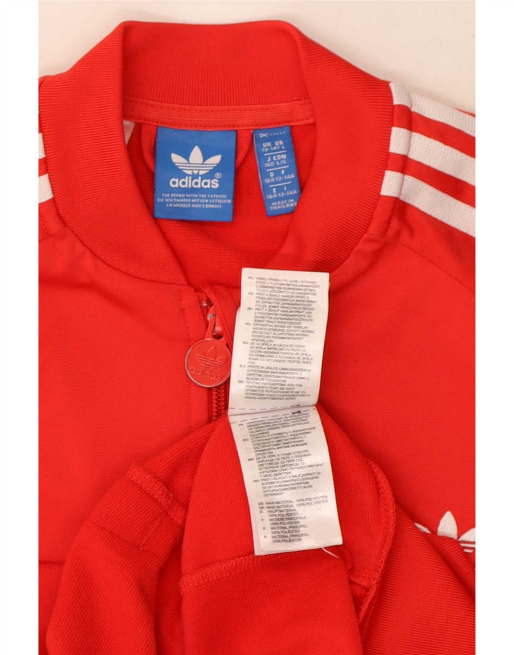 Adidas Chaqueta Chándal Niño 13-14 Años Rojo Poliéster