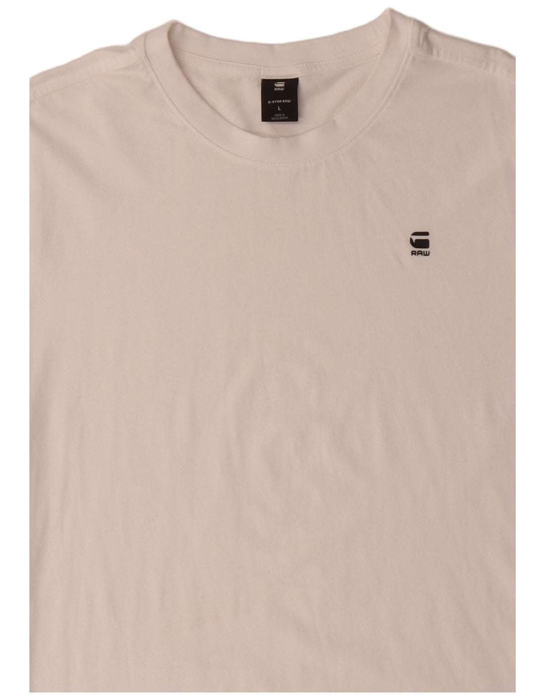G-STAR Hombre Camiseta Top Grande Blanco Algodón